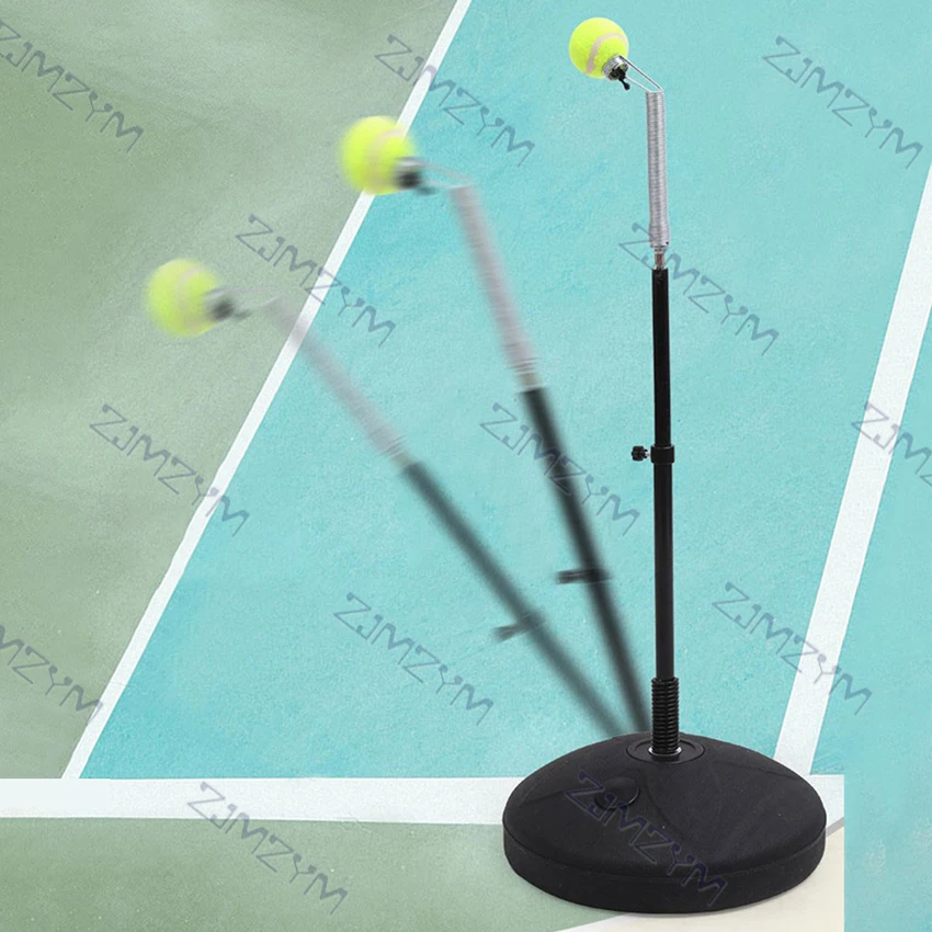 Single Adjustable Tennis Ball Exercise Trainer Professional Tennis Swing Training Beginners Self-Study Practice Rebound Tool