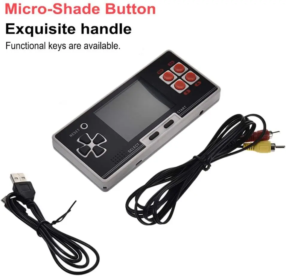 Console di gioco portatile portatile integrata in 8 Bit 200 supporto per videogiochi classico doppio joystick wireless Console retrò da 2.8 pollici