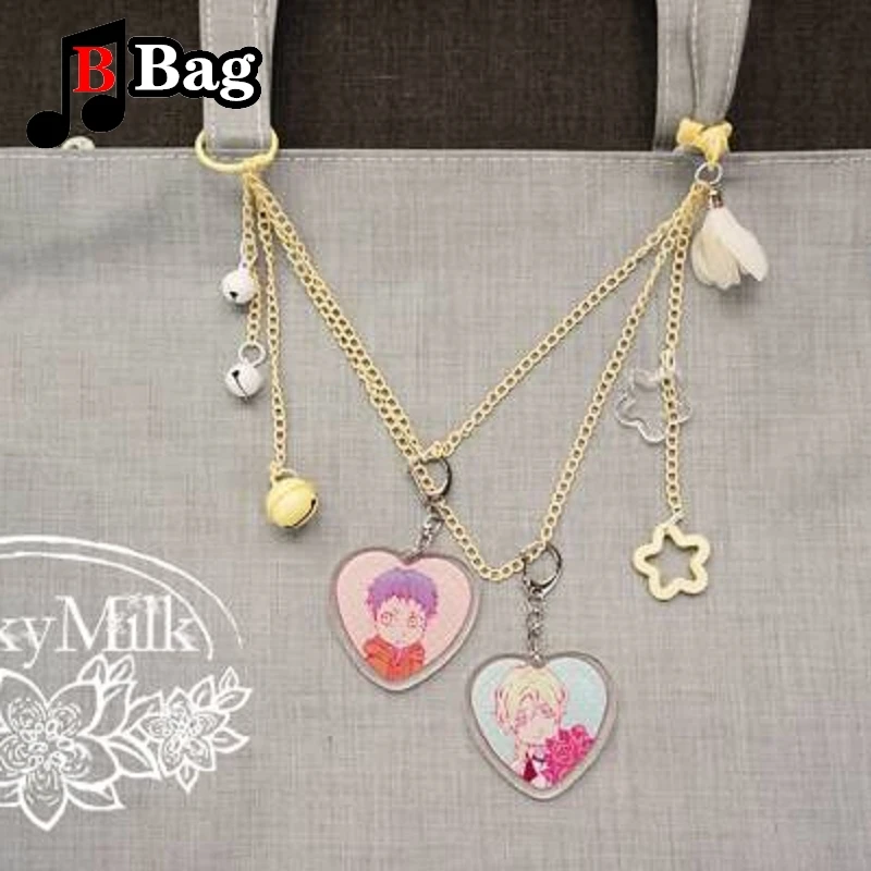 Candy Colors Ita Bag Chain Accessories Jk Star bells Chain Pendant Chain Adjustable DIY Bag Chain Hanging Chain for Ita Bag