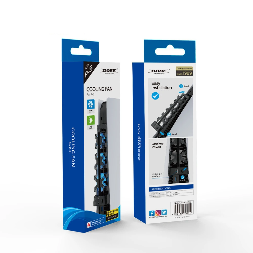 For PS5 Cooling Fan PS5 Console Cooler Fans with LED Indicator for Sony Playstation 5 Console Cooling Cooler