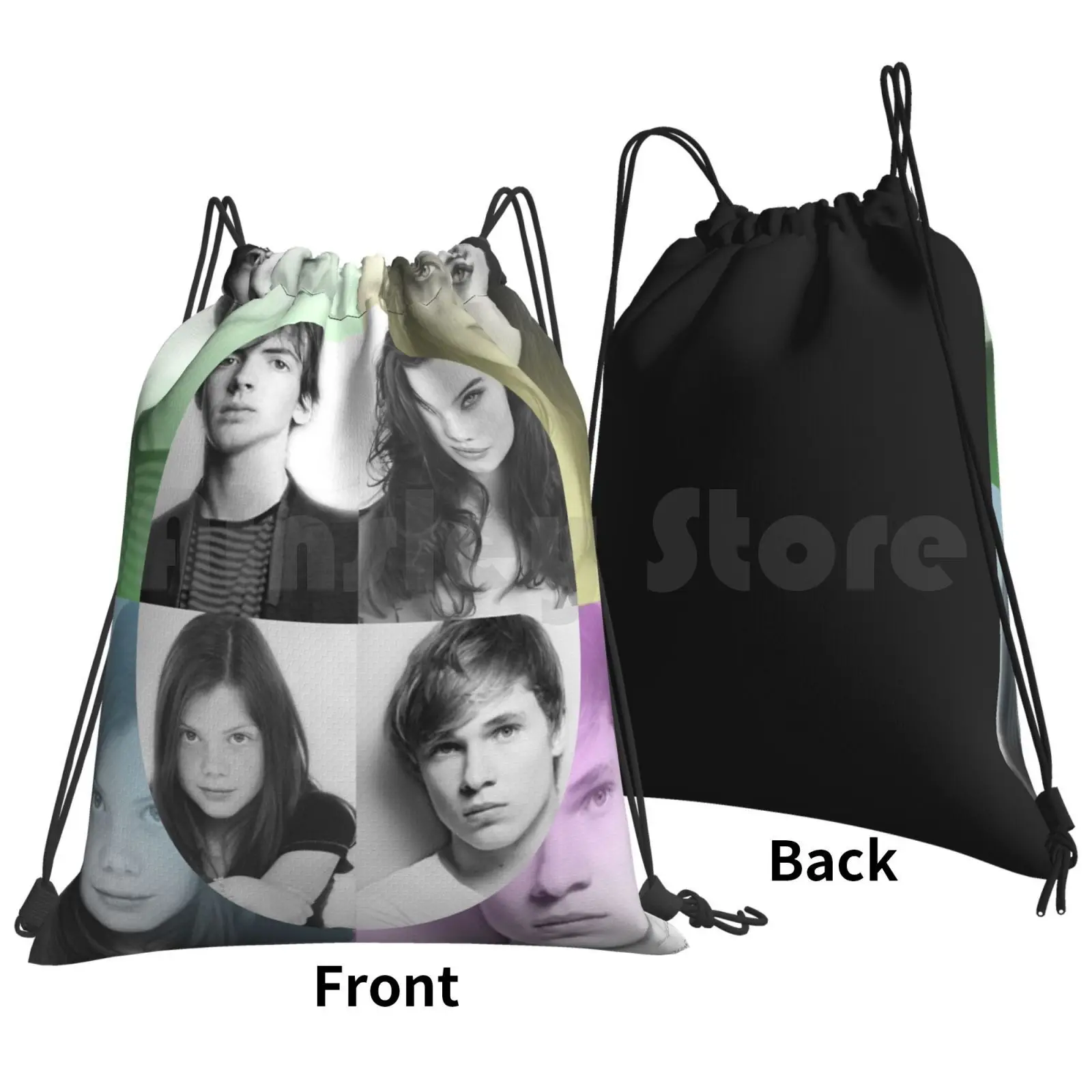 The Kings And Queens Of Narnia Poster Backpack Drawstring Bag Riding Climbing Gym Bag Narnia Lucy Pevensie Susan Pevensie