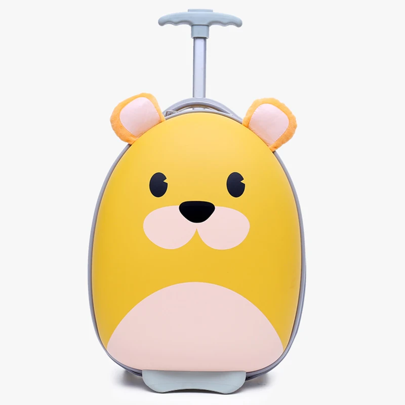 Children\'s travel suitcase cartoon suitcase boy with flash wheel girl luggage trolley bag child roller kids gift suitcases