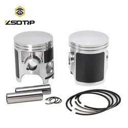 ZSDTRP Piston Kit For YAMAHA RD350 Improved To 64mm STD RD350 Standard Bore Motorcycle Cylinder Kit