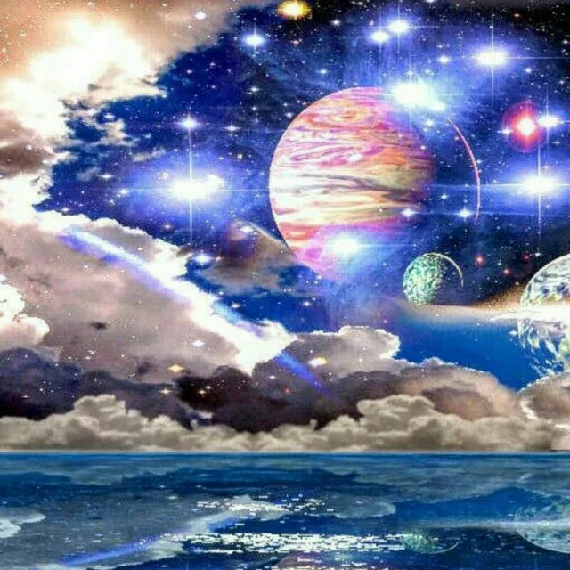 JMINE Div 5D Space Galaxy Earth Sea Ocean planet Full Diamond Painting cross stitch kits art Scenic 3D paint by diamonds