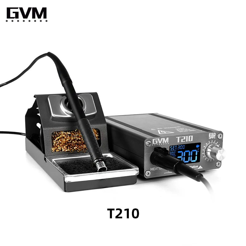 SUNSHINE GVM T210 stazione di saldatura a temperatura regolabile con Display digitale per strumenti di saldatura per riparazione di telefoni cellulari con C210