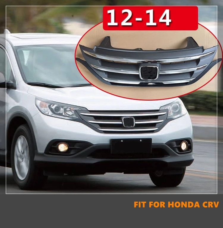 

Good Quality ABS Front Middle Grille Racing Grill Front Bumper Grill For Honda CRV CR-V 2012 2013 2014