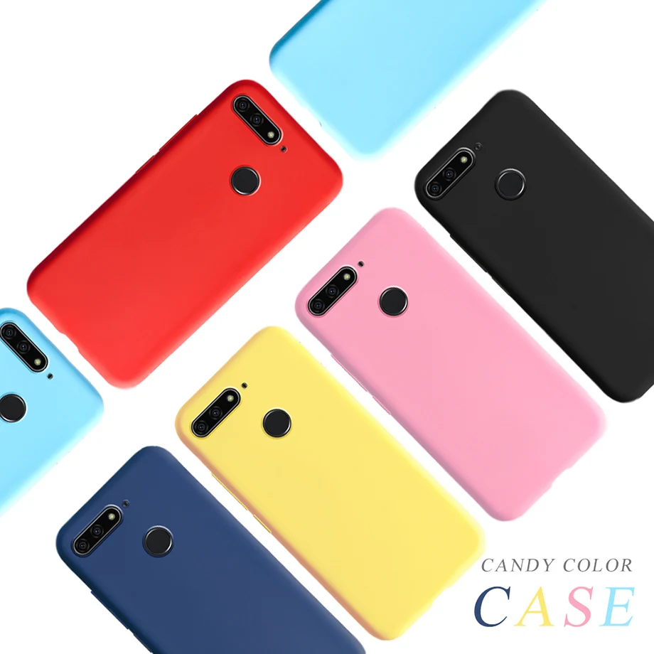 Soft Silicone Candy Color Case for Honor 7C Cover on for Huawei Honor 7A 7C Pro C7 A7 Pro 7 A C 7Apro 7cpro protect coque cases
