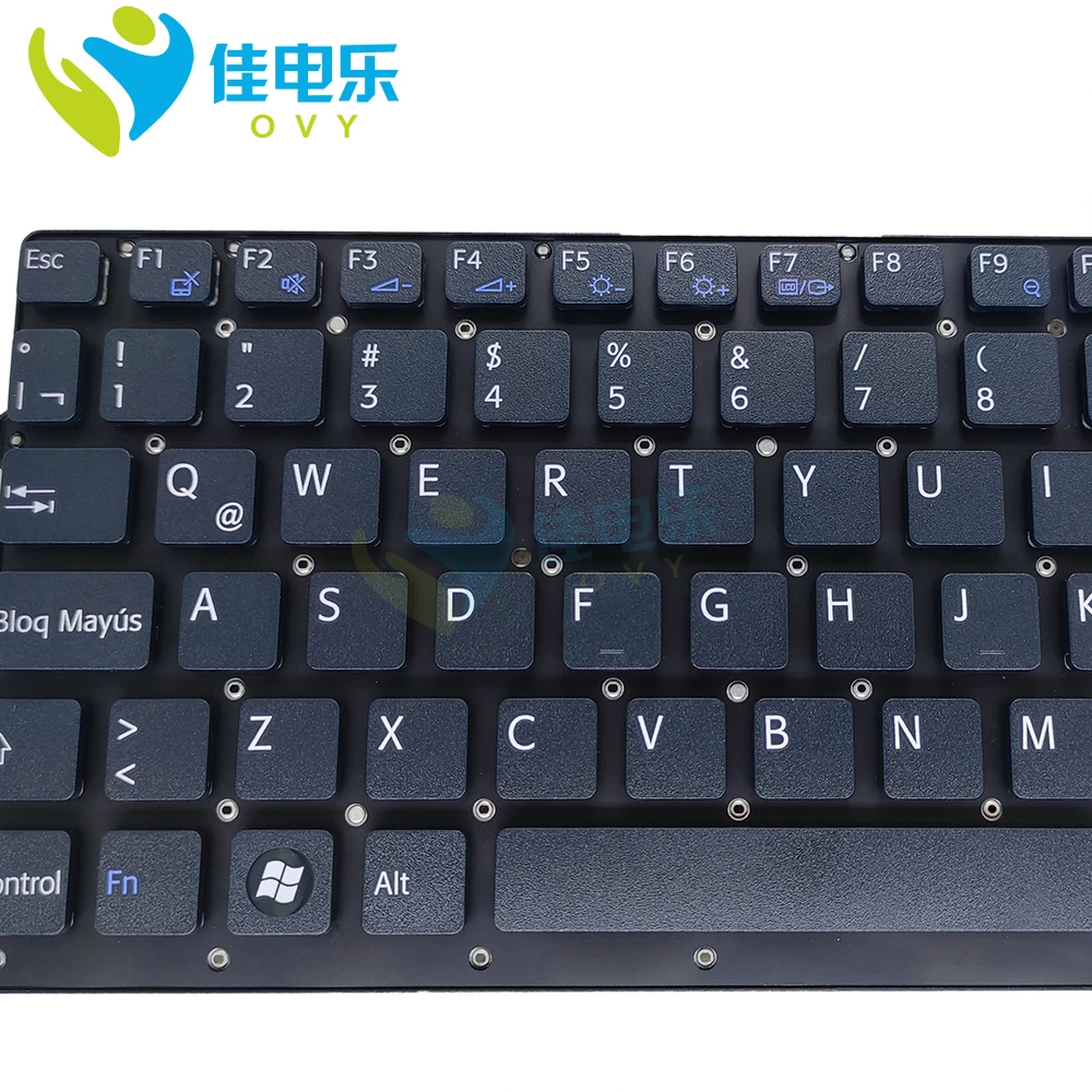 Imagem -03 - Teclado Espanhol para Laptop Teclados Espanhóis la Latin Apto para Sony Vaio Vpc-f219 Vpc-f21 Agj F21afj Vpc-f23 Vpc-f24 Vpc-f22 148952521 V120238c