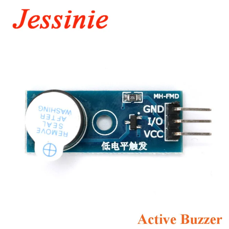 10 sztuk/1 szt. Aktywny głośnik pasywny Brzęczyk Moduł dźwiękowy 5 V Wyzwalacz niskiego poziomu dla Arduino Diy Kit — zdjęcie 4