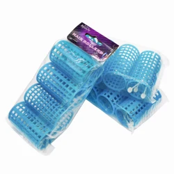 12pcs/set 35mm Extra Large Hair Rollers with Fixed Pins Snap on Teeth Curlers Hairdressing Big Curl Bars Rods Hair Beauty 1580