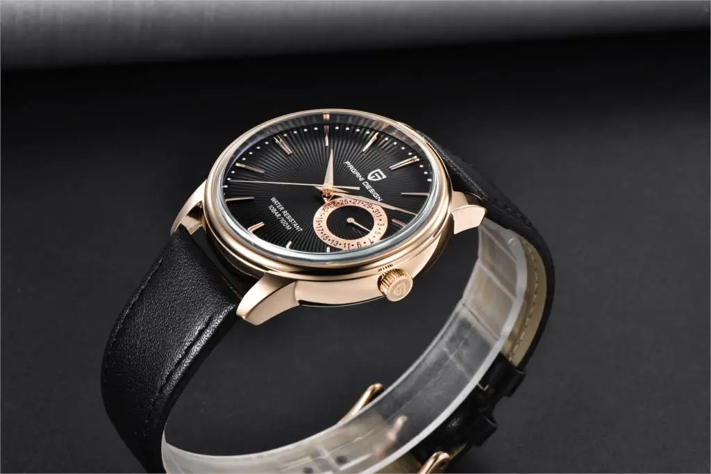 Original PAGANI DESIGN 1654 Modische Casual Sportuhr Herren Militäruhr Edelstahl Wasserdichte Quarzuhr Reloj Hombre – Detail 6