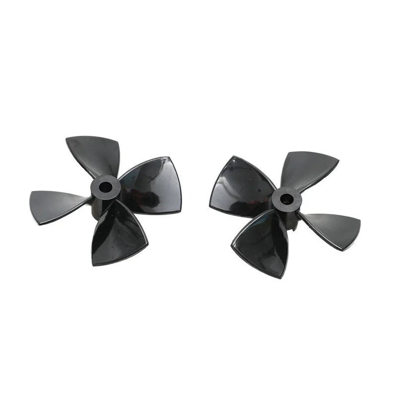 1Pair PC 4-blade Propeller Outer Dia. 60mm 70mm 80mm Aperture 5mm Ducted Screw for RC Pattern Trawler Vessel Fishing Bait Boat