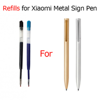 Refill For Xiaomi Mijia Metal Sign Pens 0.5MM Black/Blue replace Refills For Xiaomi Writing Pens Metal Sign pen(NO Xiaomi )