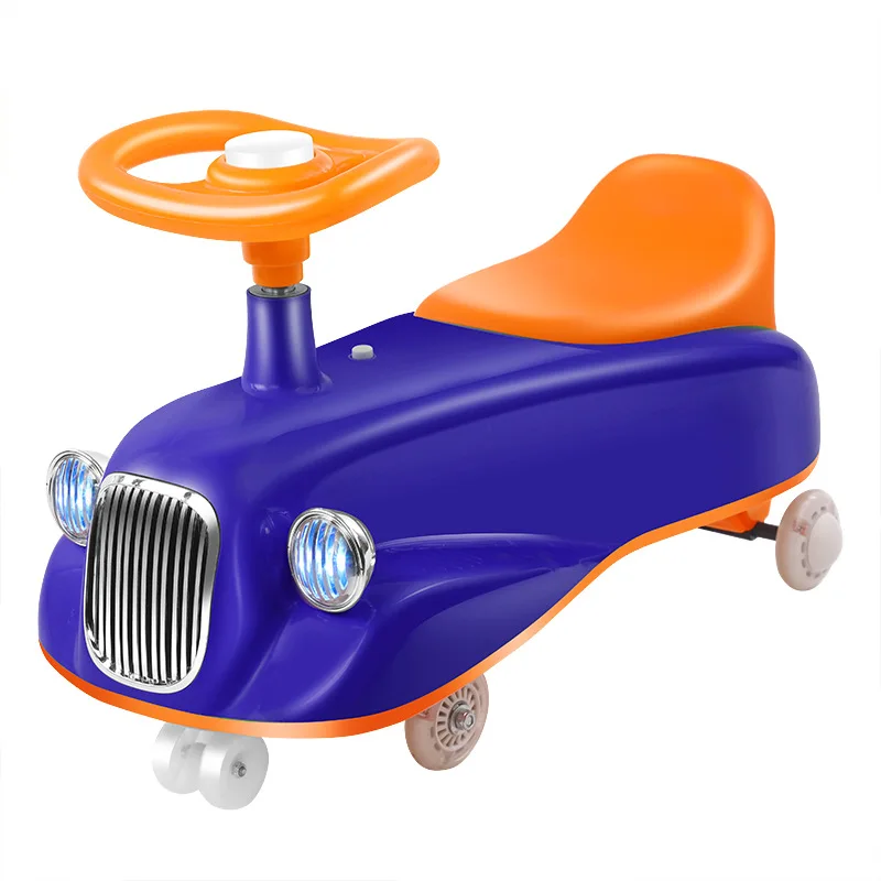 New Baby Swing Car Anti-Side Drop 1-3 Years Old Boy Children Swing Car 3-6 Years Old Baby Luge Scooter Baby Car  Ride on Toys