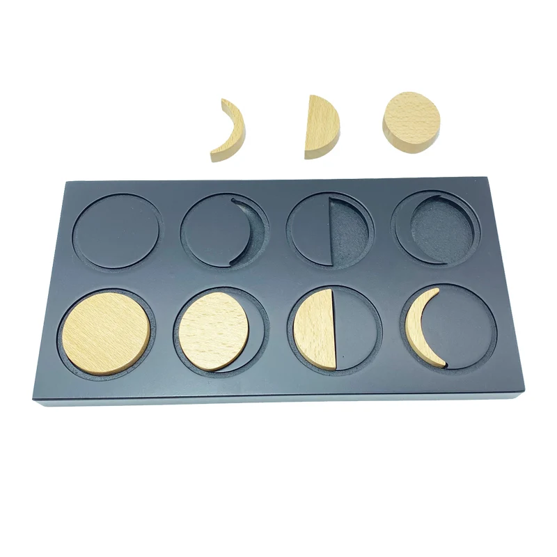 Treeyear Phases of The Moon Educational Board for Kids Montessori Toy Teach The Lunar Cycle