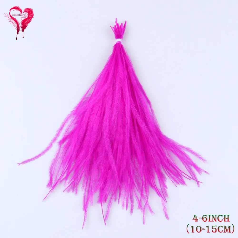 1Bundle Dyeing Ostrich Feathers Tassel Silk Dress Clothes Sewing Accessories Real Ostrich Plume Decoration Jewelry Making Crafts