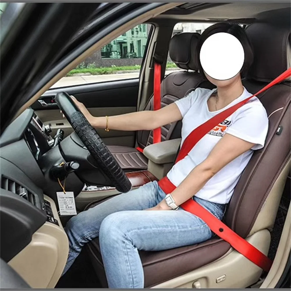 Car Red Safety Belt Color Changing Color Modified General Suitable for Porsche BMW Benz Audi Volkswagen