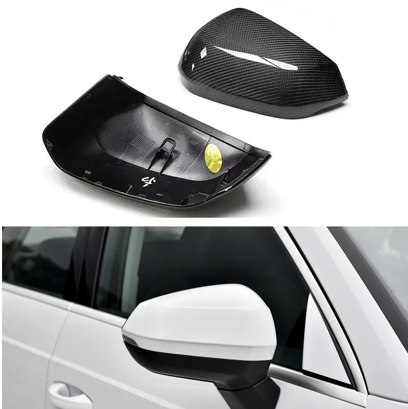 

Carbon Fiber Side Rearview Mirrors Cover Caps With Lane Parts For Audi Q3 RSQ3 Q2 Q2L SQ2 2018-2022