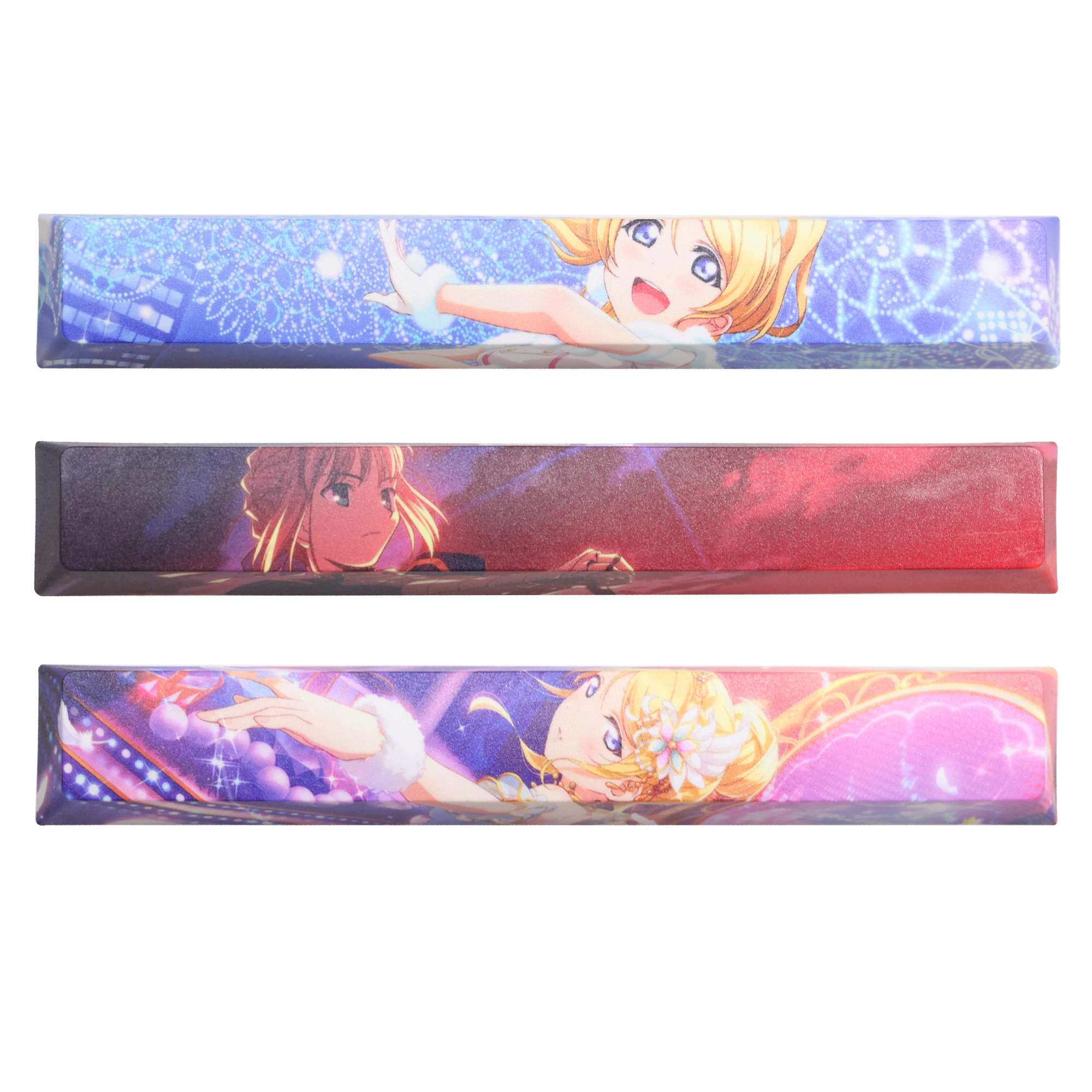 Allover dye subbed Keycap Novelty 6.25u spacebar pbt for keyboard EliAyase Saber