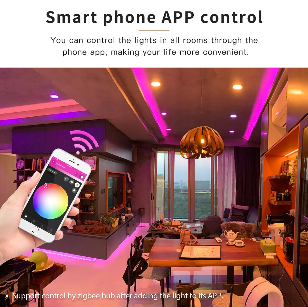 GLEDOPTO Zigequation 3.0 DC12-24V RGB + CCT RGBW WWCW Zigequation Smart LED Strip Contrmatérielle, Voice Control Work with Echo Plus SmartThings