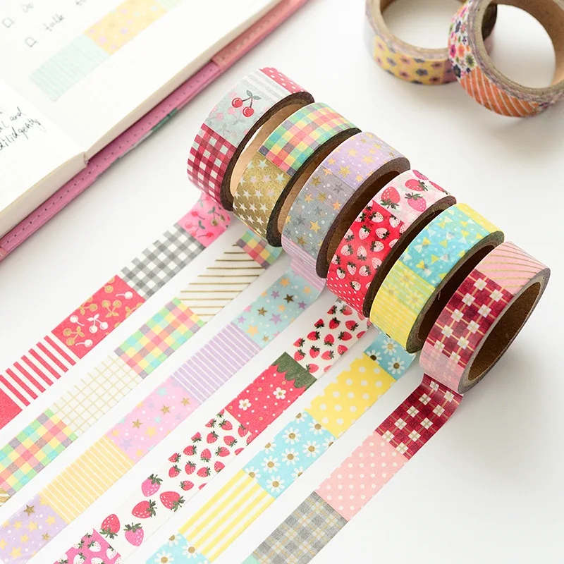 Beautiful  washi paper  tape/15mm*7m LETTER/WISHING BOTTLE/PARIS TOWER diy masking washi tape