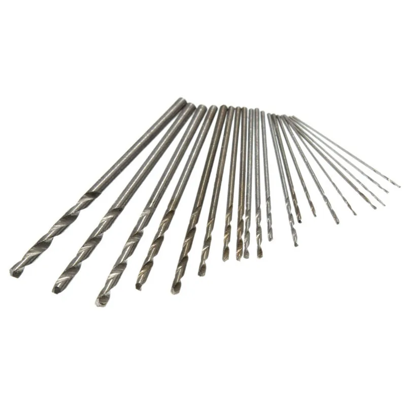 20Pcs/set Mini HSS Drill Bit Set 0.3mm-1.6mm HSS Micro Twist Drill Bit Woodworking Tools Kit Micro Twist Drill Bit Set with Box