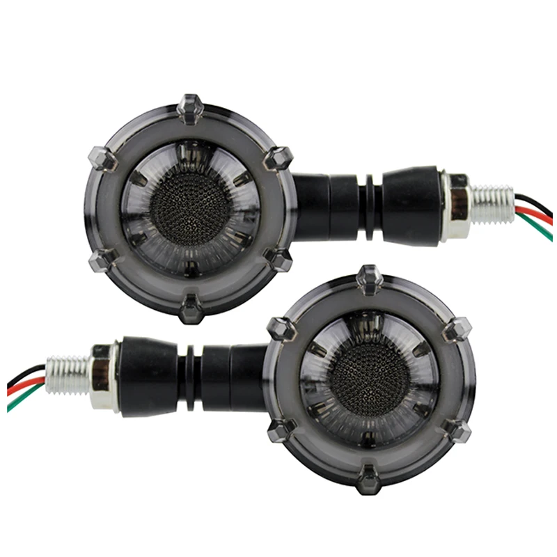 2PC Turn Signals Motorcycle Flasher Motorcycle LED DRL Motorbike Led Indicator Daytime Running Light Flowing Brake Strobe DC12V
