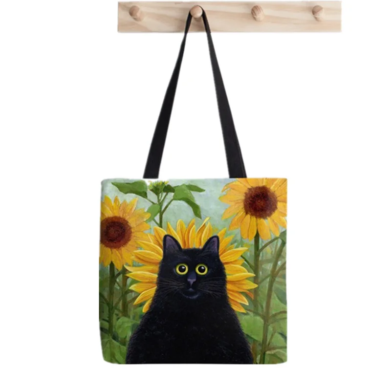 Shopper dark wild forest mushrooms Printed Tote Bag women Harajuku shopper handbag girl Shoulder shopping bag Lady Canvas Bag