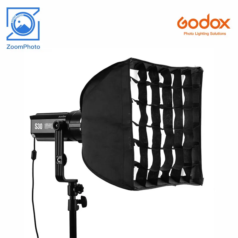 Godox SA-30 Softbox With Grid 30CMx30CM Accessories Perfect For Godox S30 Focusing LED Video Light