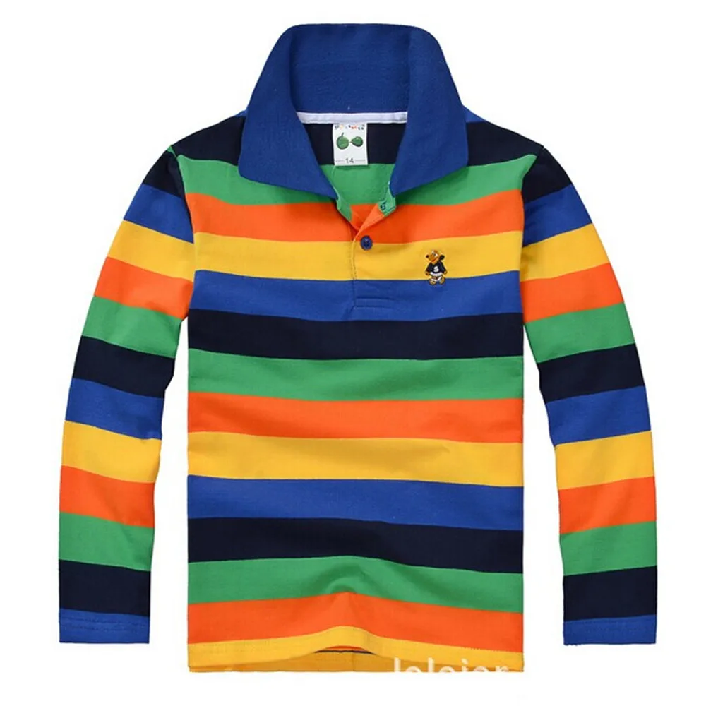 Fashion Boys Long Sleeve Shirt Stripe Cotton T-Shirt size: 2-3years YF073