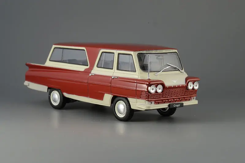 Nieuwe Ussr Bus 1/43 Schaal Minibus Start Bus Diecast Legering Speelgoed Auto Model Voor Collection Gift