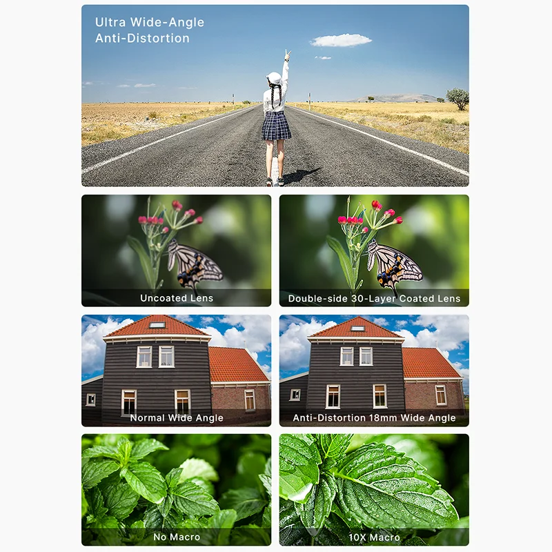 Ulanzi WL-1 2 In 1 18Mm Groothoek Lens 10X Macro Lens Voor Sony ZV1 Dslr Lens ZV1 Accessoires