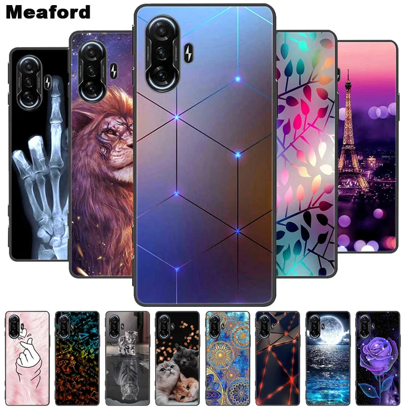 Pour Redmi K40 Jeu Antichoc en silicone Souple TPU Couverture Arrière Pour Xiaomi Redmi K 40 K40 K50 Jeu Étuis de Téléphone De Dessin Animé Mignon