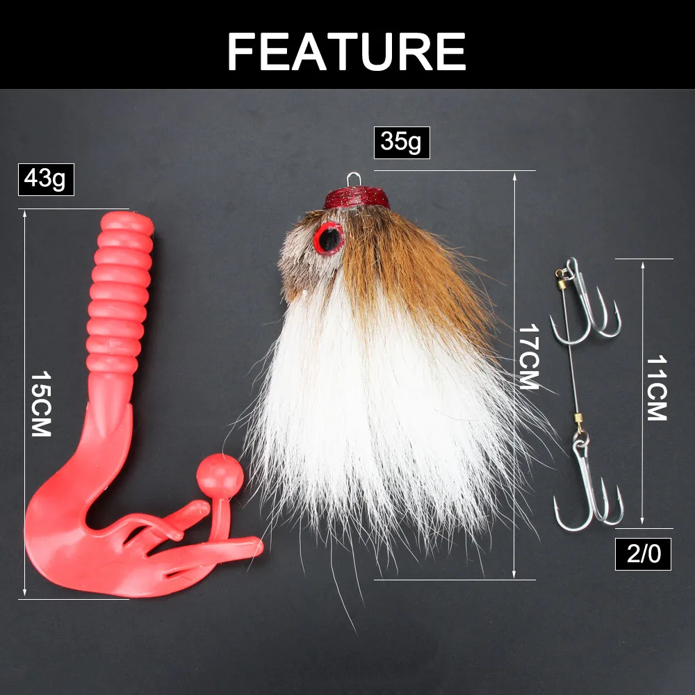 Spinpoler كبير المياه المالحة بايك ماوس الصيد الطعم 22 سنتيمتر/85 جرام سويم الصيد إغراء لينة الاصطناعي يطير الصيد ل بايك باس الصيد #2