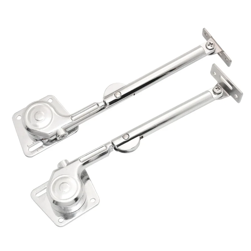 Pair of Zinc alloy Hydraulic Flap Stay Rod Cabinet Lift Support Door Support Home Furniture Lid Stay Cabinet Stay Buffer Rod