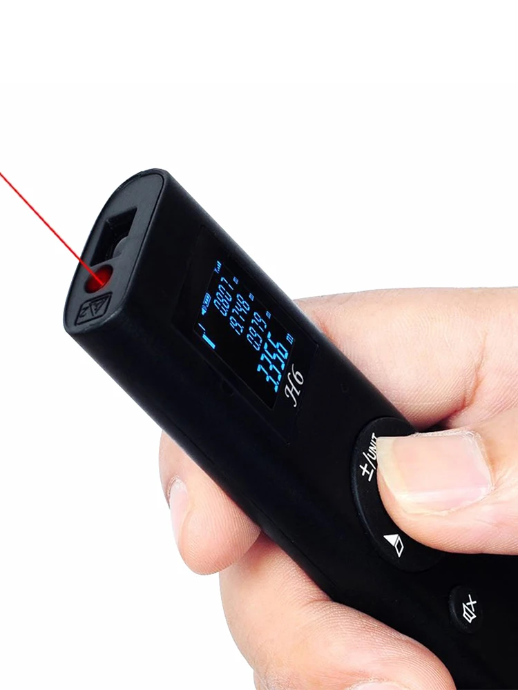 40 Meters Distance Range Level Calibration Mini Handheld Portable USB Charging Rangefinder Digital Distance Measurement Supplies