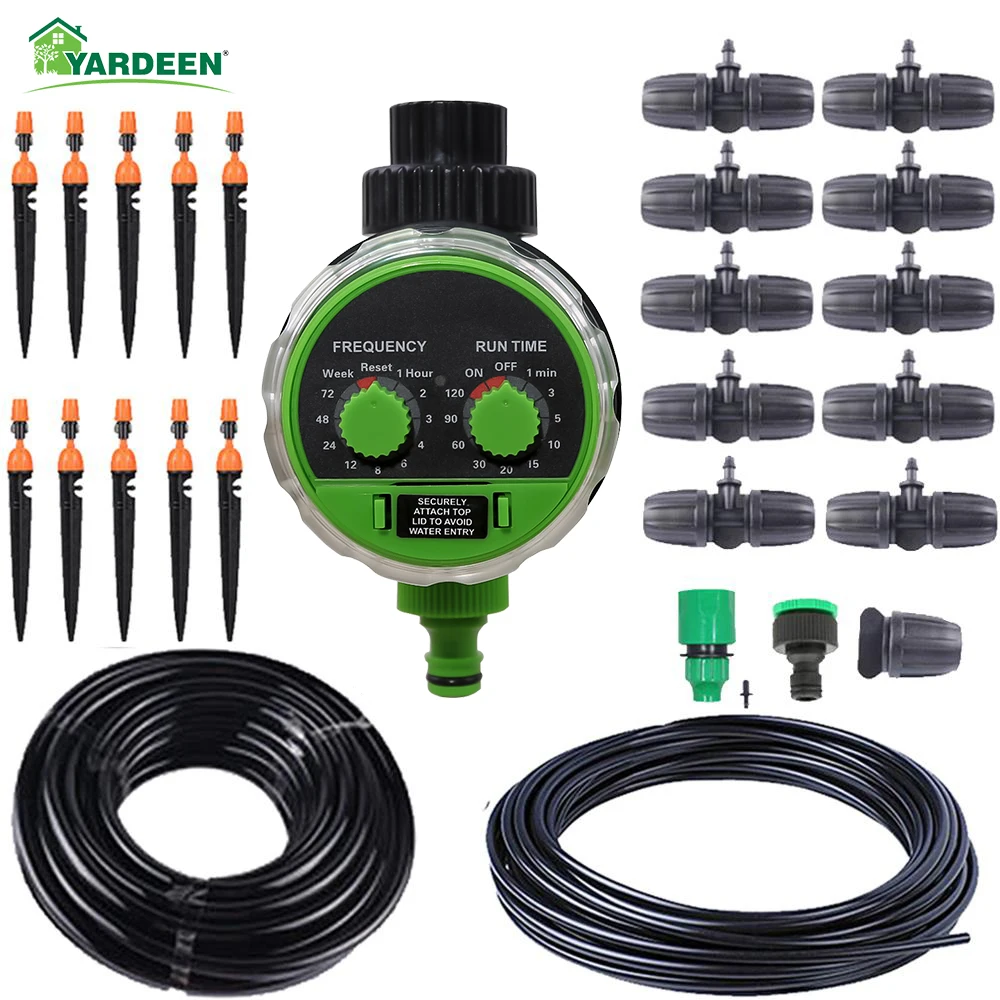 Yardeen Garden Drip Irrigation Kits With Free Combination Of Dripper Nozzle Can Set With Different Valve Controller