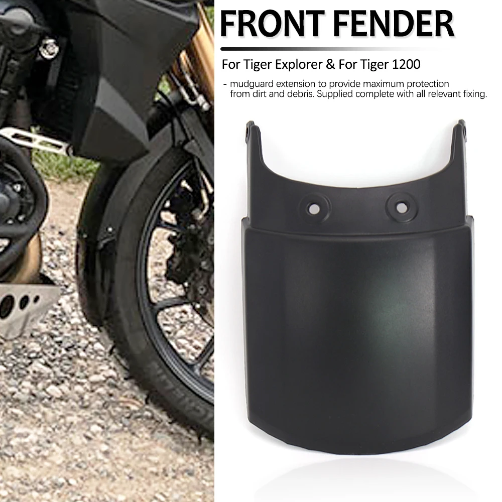 

NEW For Tiger 1200 For Tiger Explorer 2016 2017 Motorcycle Accessories ABS Front Mudguard Fender Rear Extender Extension