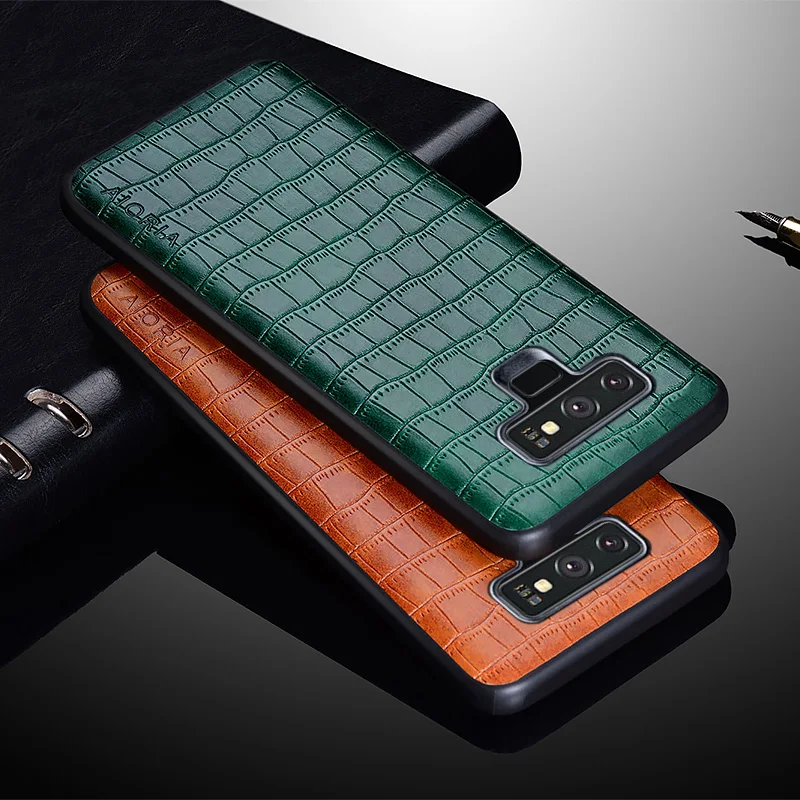 Luxury Crocodile Leather Case For Samsung Note 9 Shockproof Slim Fit Premium Back Cover for samsung galaxy note 9 phone case