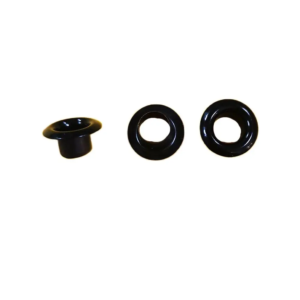 200 Pcs Black Metal Eyelets Grommets With Washers Metal Eyelets for Tags Eyelets Tunnels Leather Eyelets