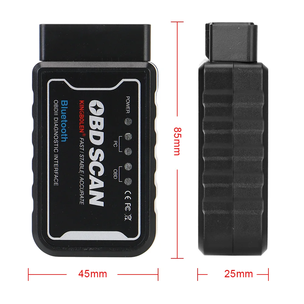 Repair Accessories OBDII Diagnostic Tool ELM 327 V 1.5 ICAR2 OBDSCAN ELM327 WiFi/Bluetooth V1.5 PIC18F25K80 Chip