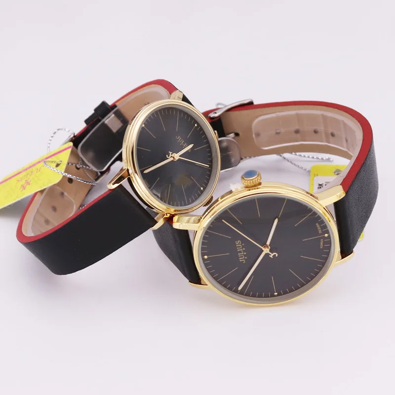 Classic Julius Lady Women's Watch Japan Quartz Hours Top Fashion Bracelet Real Leather Girl Birthday Valentine Mother Gift Box