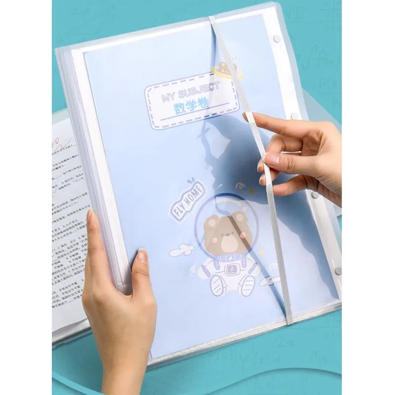 1PC New A4 enclosure A3 Inner 30/40 Pages Transparent Insert Folder Document Storage Bag for Bank Campus File Office Student