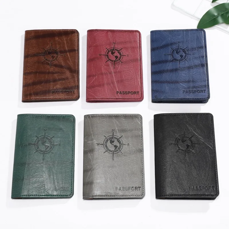 

Memo Holder Travel Passport Cover, Compression Changeable PU Leather Passport Holder, ID Card Holder, Card Holder Memo Holder