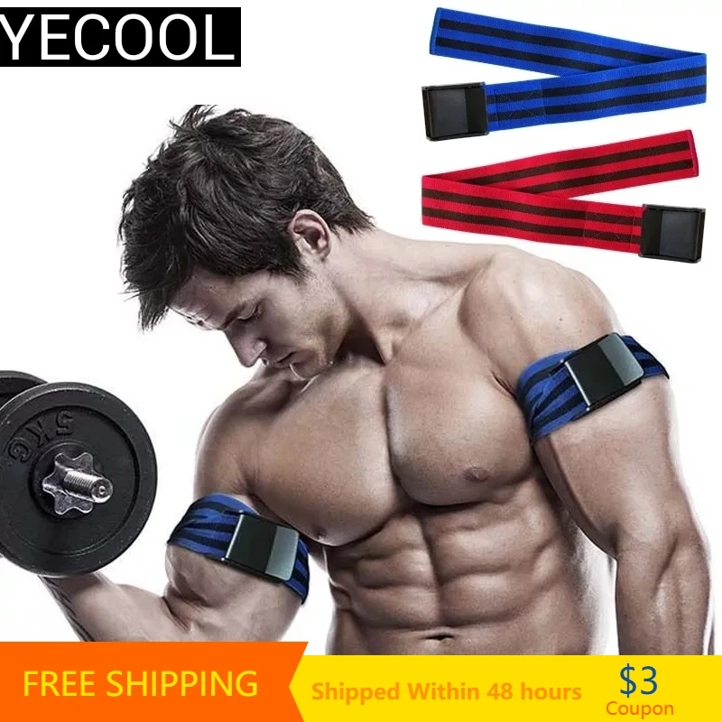 BFR Fitness Occlusion Training Bands Arm Leg Muscle Gym Equipment Bodybuilding Blood Flow Restriction Bands Sports Accessories