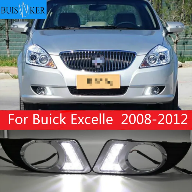 

2PCS For Buick Excelle 2008-2012 Auto LED Daytime Light Running Light DRL Front Fog Lamp Day Light