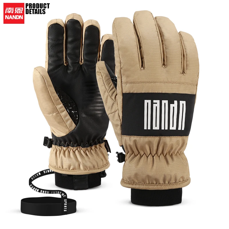 

NANDN-Snowboarding Ski Gloves, Waterproof Snow Mittens, Skiing and Snowmobile, Winter