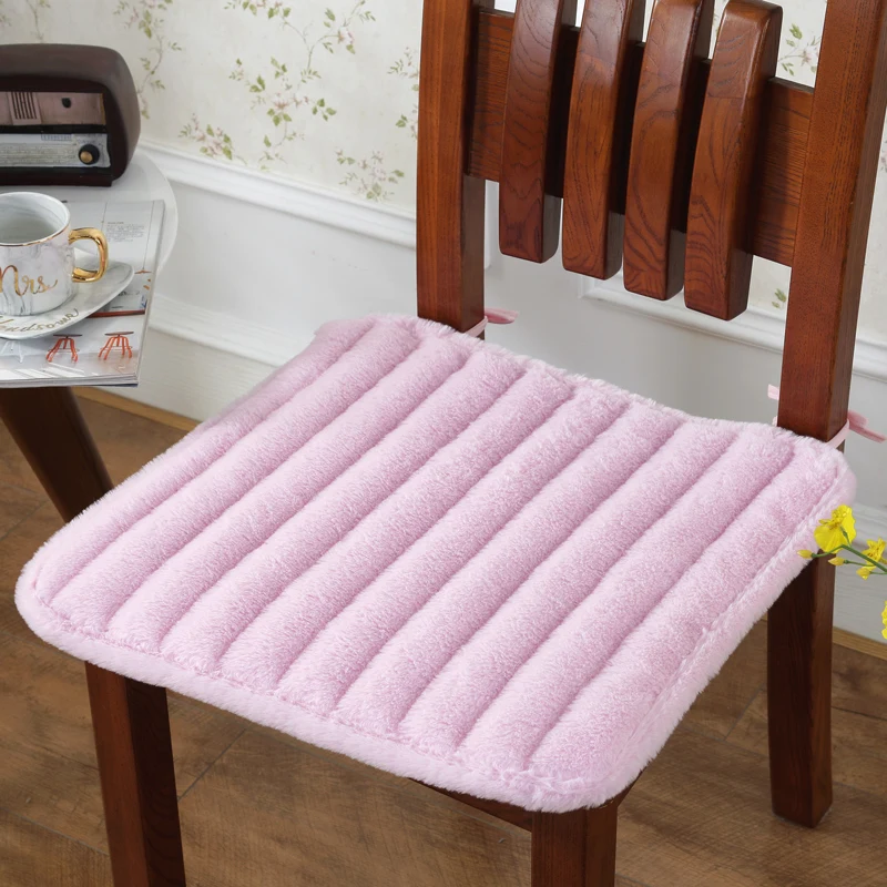 

Thicken Antiskid Chair Cushions Furry Office Seat Pad Student Chair Cushion Home Decor Sit Mat Super Soft Seat Cushion Modern