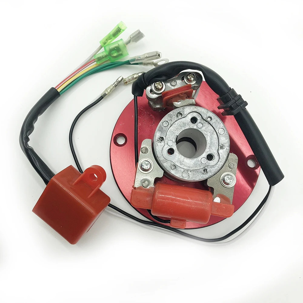 Racing Stator Magneto Racing Inner Rotor CDI Kit Red For 110 125 140cc Lifan YX Pit Dirt Bike Brand New