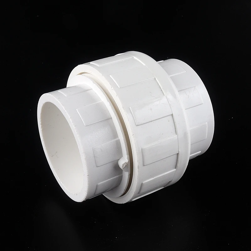 20~2pcs Inner Diameter 20~50mm PVC Union Connector Garden Irrigation Water Pipe Fittings Home DIY Aquarium Fish Tank Tube Joints